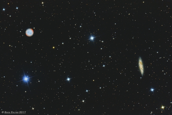 M97 Bagoly-köd és M108 Galaxis