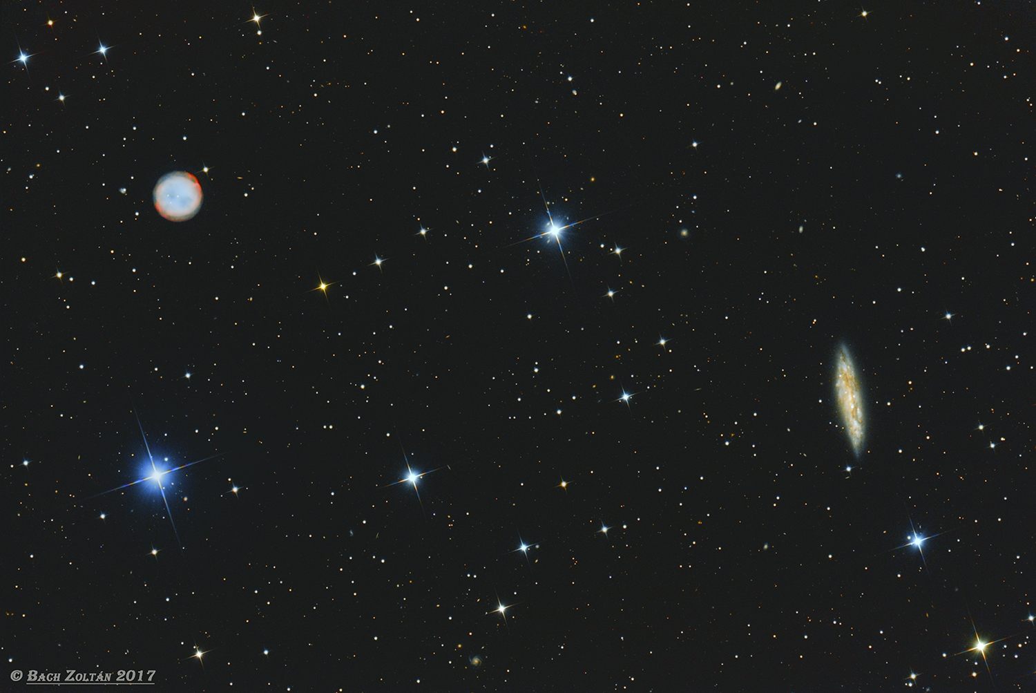  Owl Nebula M97 and M108 Galaxy